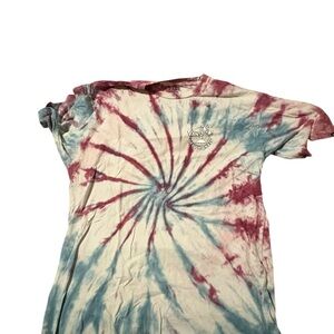 Vans Spiral Tie-Dye Tee in Red and Blue